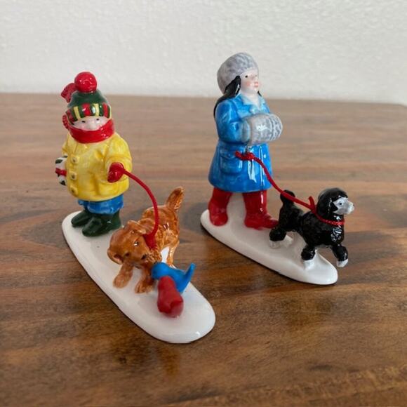 Vintage Dept 56 Snow Village Pets on Parade - Picture 4 of 7